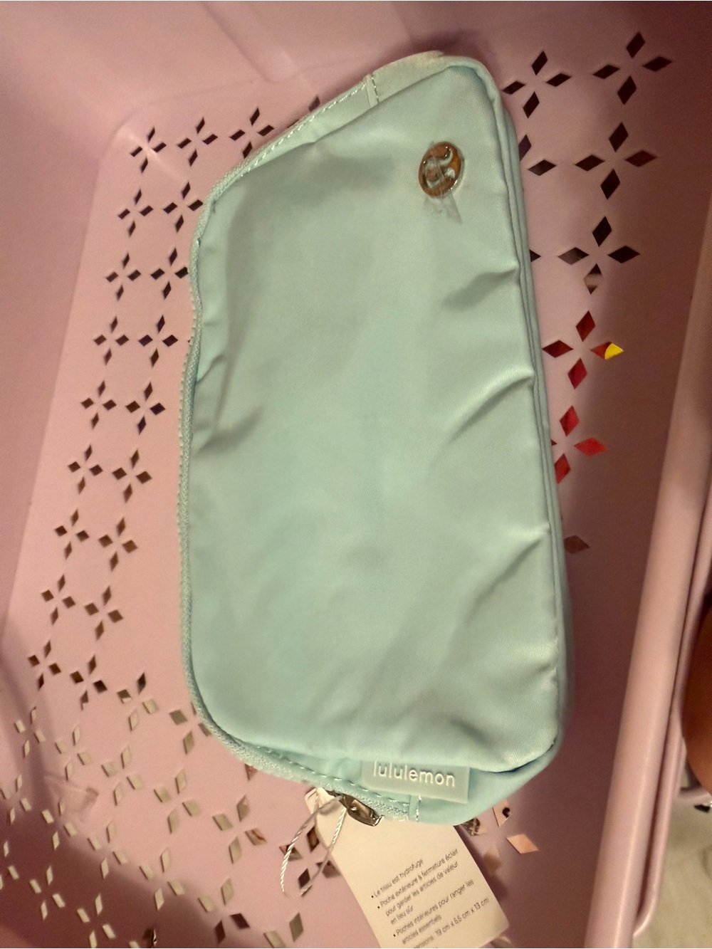 lululemon athletica Mint light blue aqua belt bag